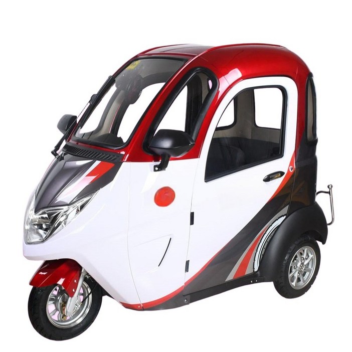 전기 세발 자전거 성인용 미니 역삼륜 스쿠터 배달 삼륜, 1개, 1cm, 4. 60V 30A 리튬이온 배터리 포함