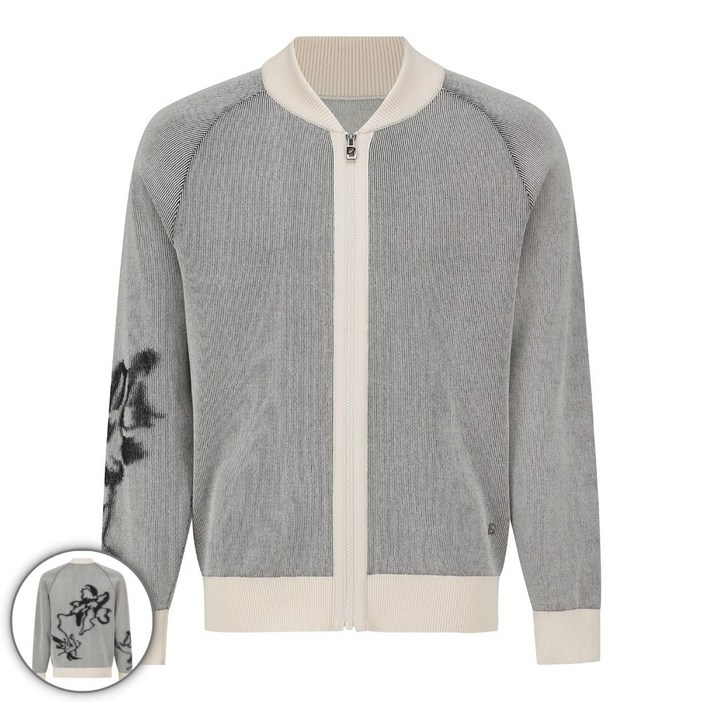 남성 라인 배색 집업 가디건 (01-251-136-01)