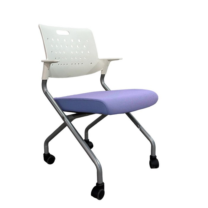 체어킹 등받이 접이식 패브릭 방석 사무용 학생용 회의용 책상 의자