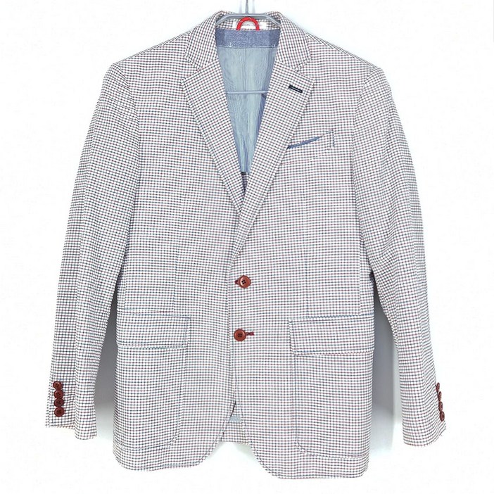 빈티지다온 남성 춘하 잔체크 블레이저 아이보리   25950