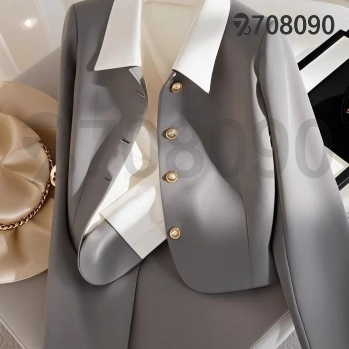 708090 봄 가을 여성 고급스러운 정장 숏재킷