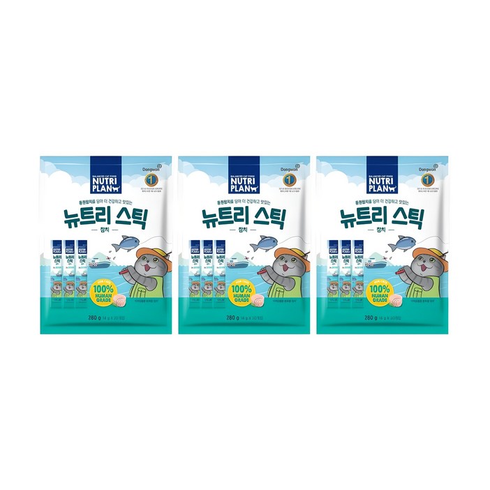 동원뉴트리플랜 고양이 뉴트리 스틱 짜먹는 간식