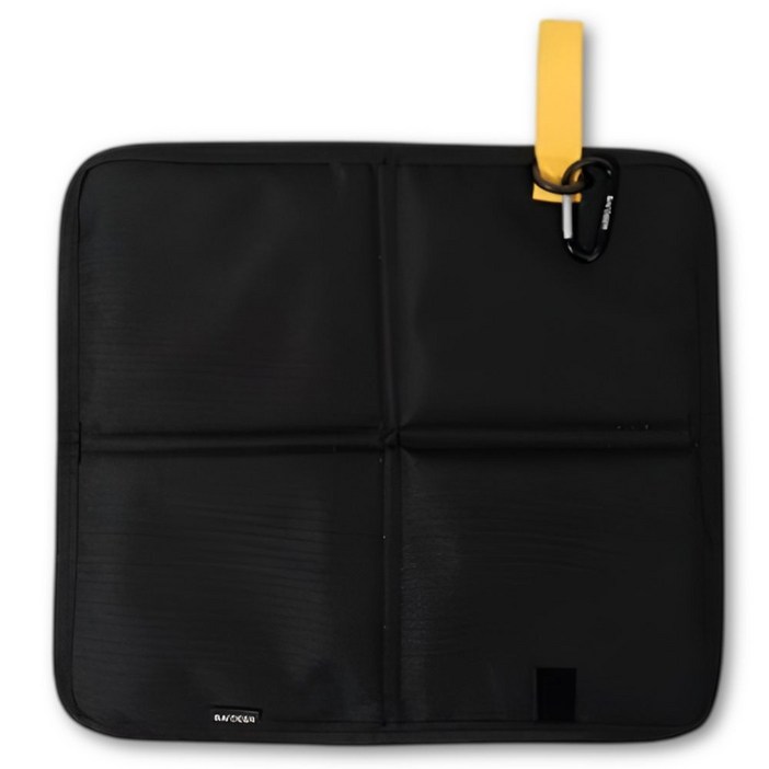 루미부 두꺼운 방수 접이식 1인용 돗자리카라비너 포함, 블랙