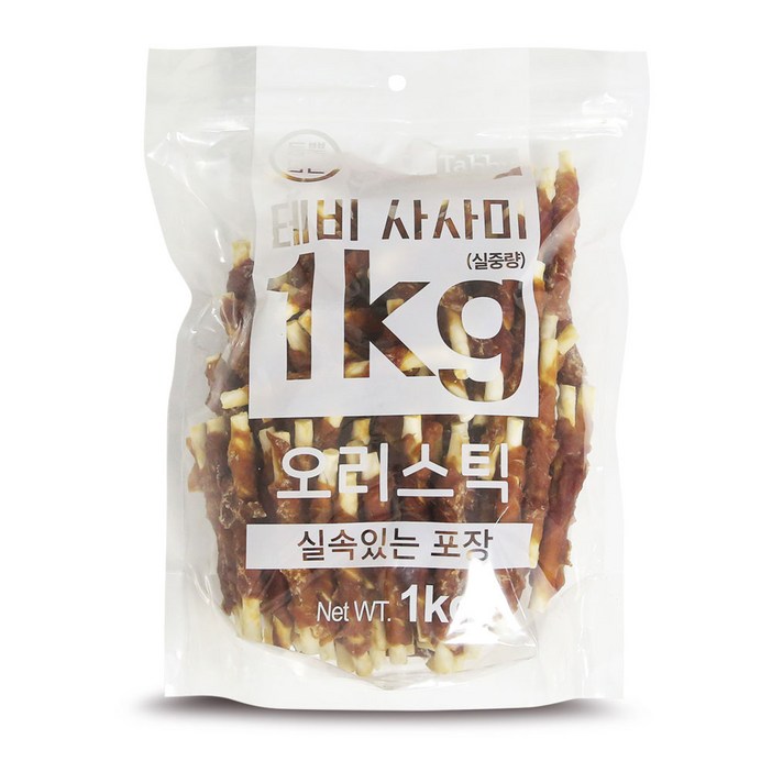 테비사사미 오리스틱 1kg 강아지 간식 대용량 1kg 테비사사미 오리스틱 1kg 강아지 간식 대용량 1kg