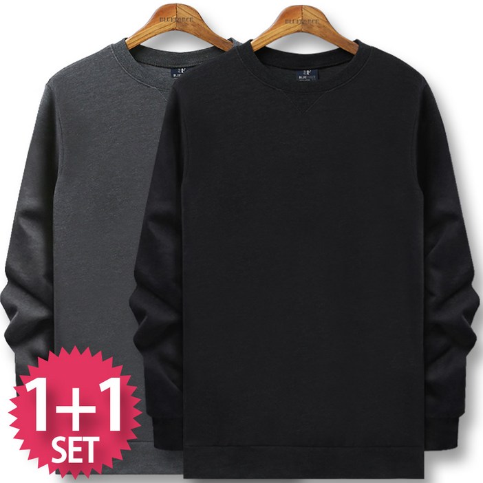 블루포스 심플 맨투맨 11세트 남자 긴팔 티셔츠 남성 운동복 단체티 커플티