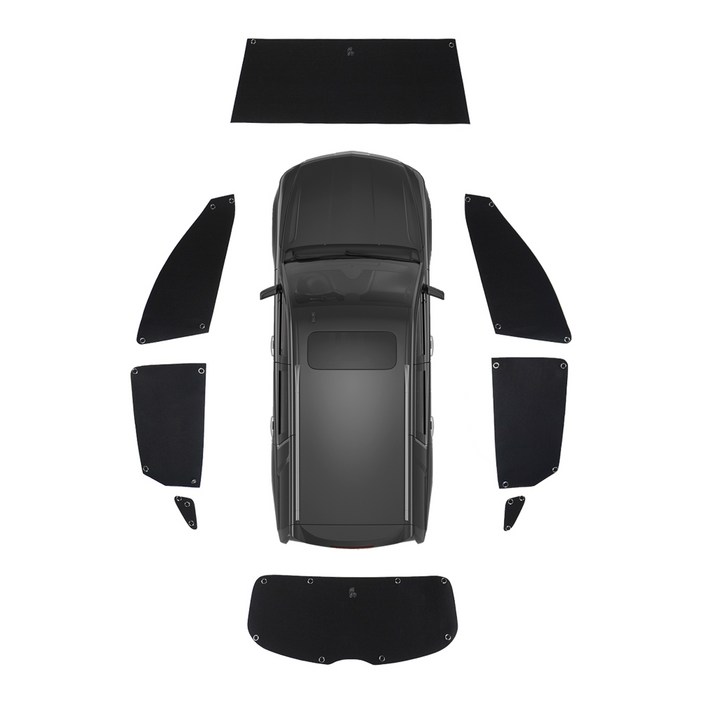 꼼지락 스타렉스스타리아 창문가리개 아기 차량용 운전석 차량 가림막 햇빛가리개 세트, 1개