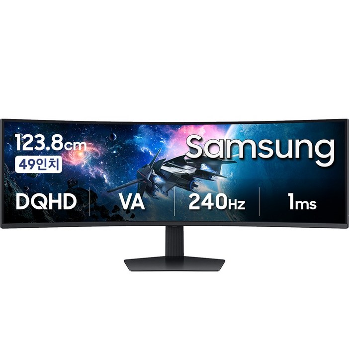 삼성전자 오디세이 G9 S49CG954 49인치 커브드 게이밍모니터 32:9 울트라와이드 240Hz LS49CG954EKXKR