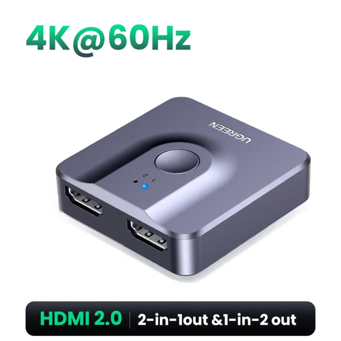 HDMI 분배기 UGREEN 샤오미 미 박스용 Xbox PS4 TV 양방향 호환 스위처 3D 4K