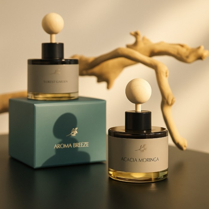 아로마브리즈 퍼퓸 우드볼스틱 차량용 디퓨저 120ml, 밤쉘 120ml, 2개