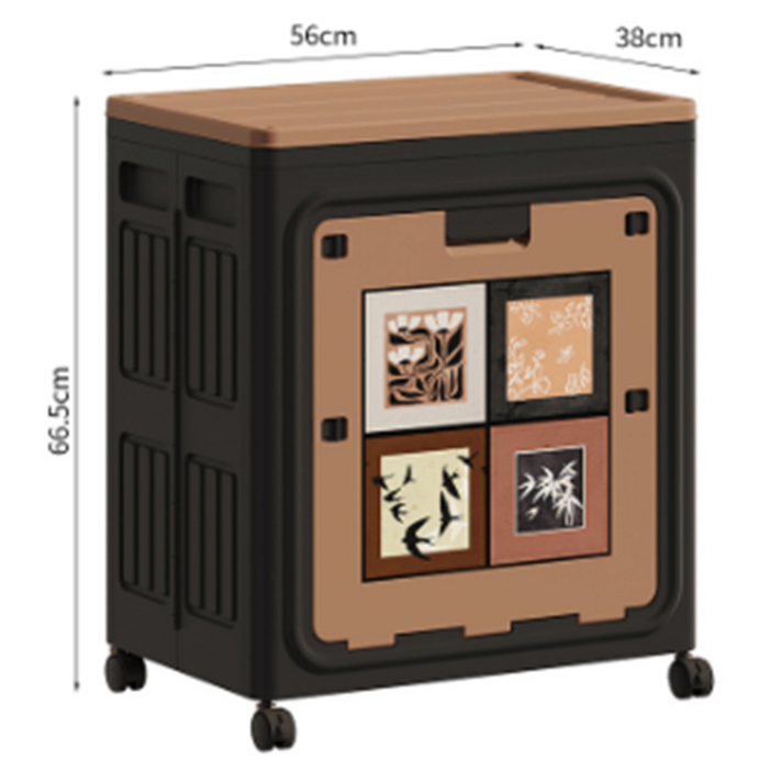 대형 옷정리 리빙박스 수납함 옷수납장 폴딩박스 120L