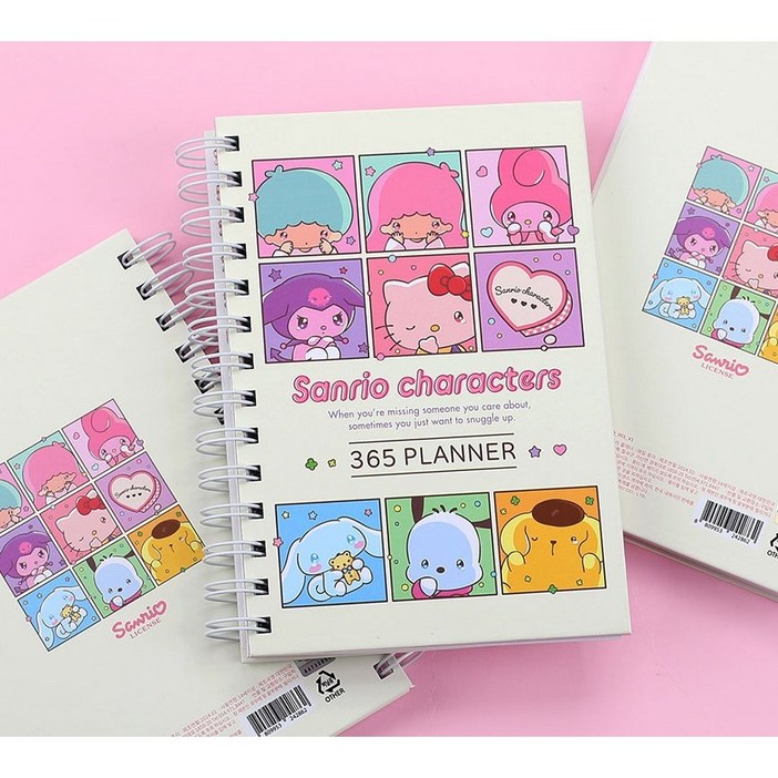 산리오 캐릭터 다이어리 데일리 플래너 만년형 연간 월간 주간 메모 노트, 산리오캐릭터