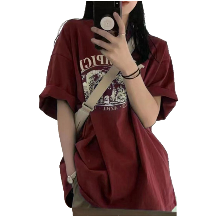 여름 베이직 커플 패션 트렌드오버핏 반팔티셔츠 슬림소녀 Couple Tshirt