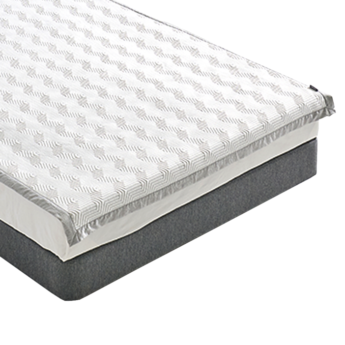 장수돌침대 듀라론 냉감매트 냉감패드 여름 침대패드, 화이트그레이