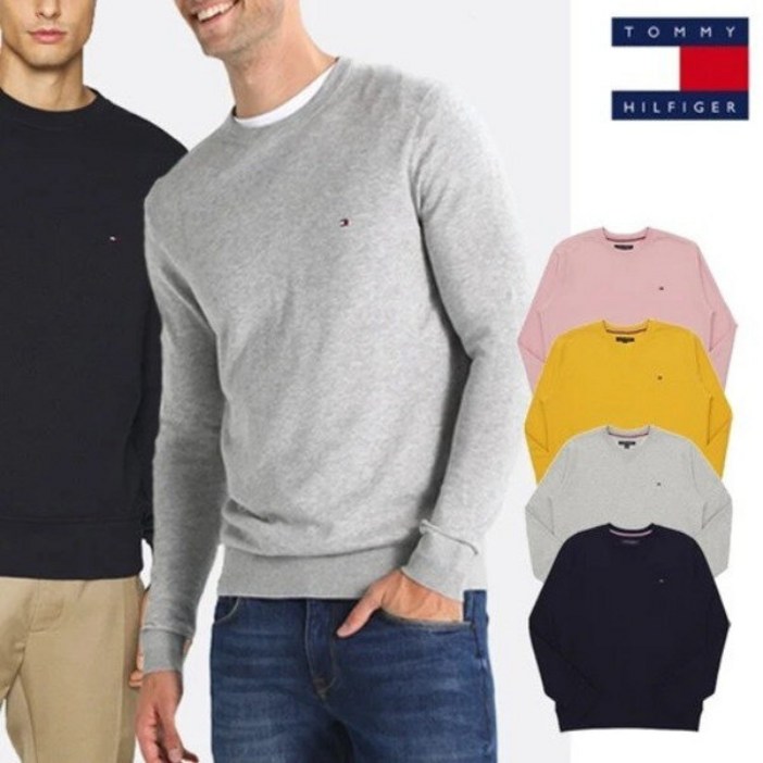 타미힐피거 TOMMY HILFIGER 윙클 크루넥 맨투맨 남여 커플 추천 다양한 컬러 604011
