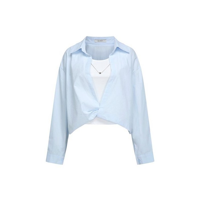 JJ지고트 코튼 레이어드 블라우스 +탑 세트 GS4P0BLP31