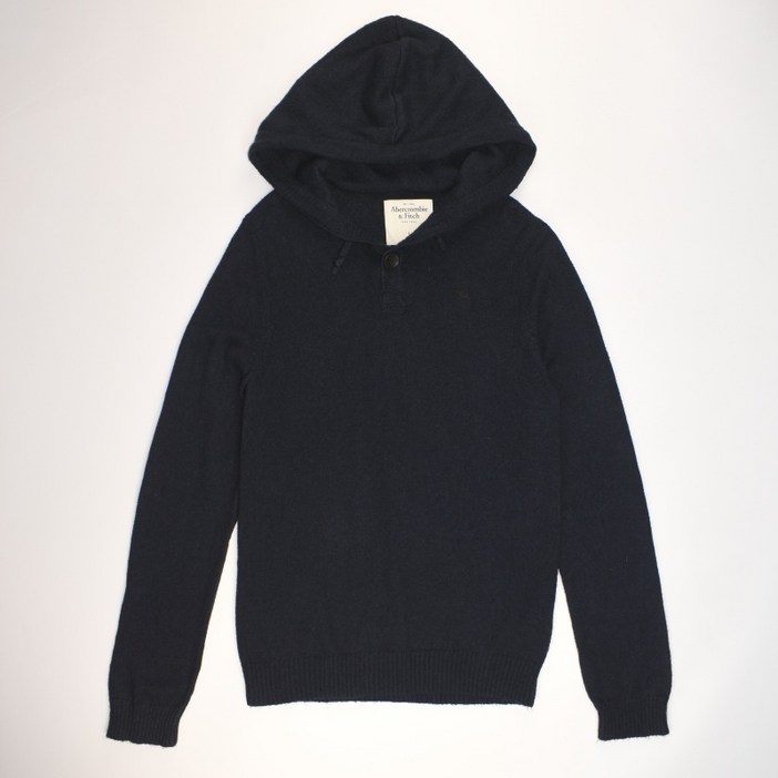빈티지컴퍼니 아베크롬비 네이비 면 긴팔 후드 니트티셔츠 L 남성