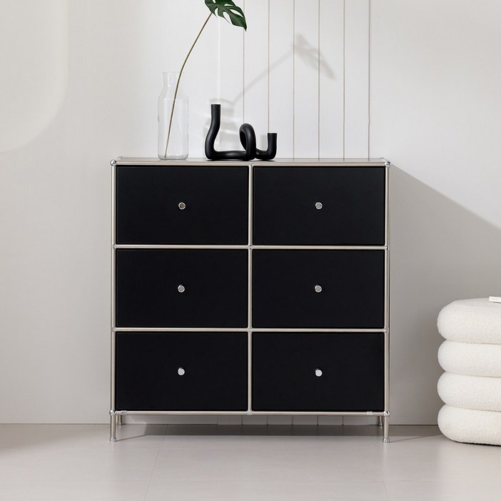 휴룸 미드센츄리 모듈 800 수납장, 블랙