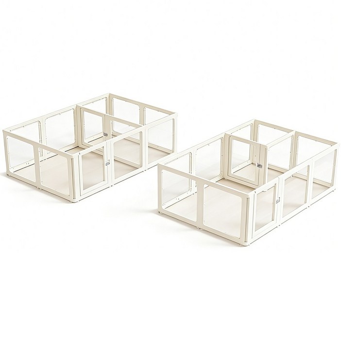 확장형 강아지 울타리 애견펜스 세트, 1개, 화이트