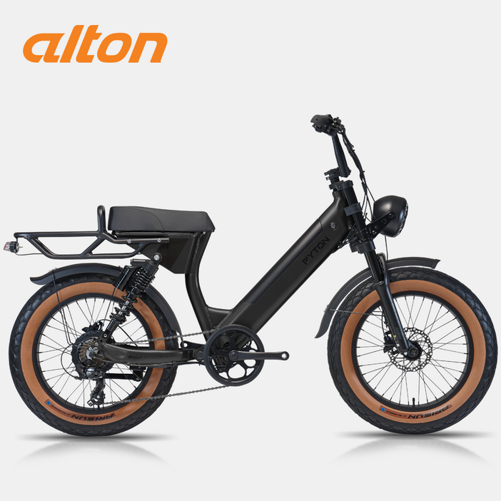 2025 알톤 전기자전거 파이톤 20 48V 500W 15Ah 삼성셀 시마노 7단 유압디스크 리어샥 팻바이크