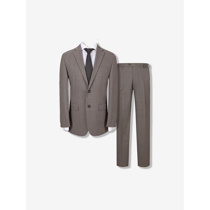 지이크 울블렌디드 홉색 수트 세트 베이지 PHJAX2066PHPAX2266