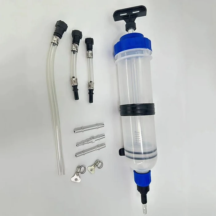 아이레노 1.5L 오일흡입기 엔진오일 교환용 수동 펌프 차량 정비 관리 도구, 1세트