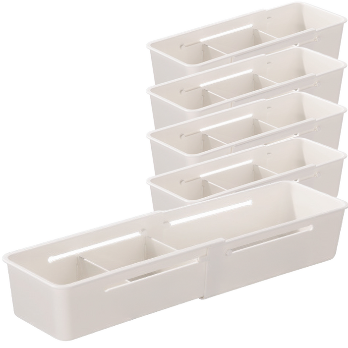 엘아즈 길이조절 서랍 팬트리 수납정리함, 5개