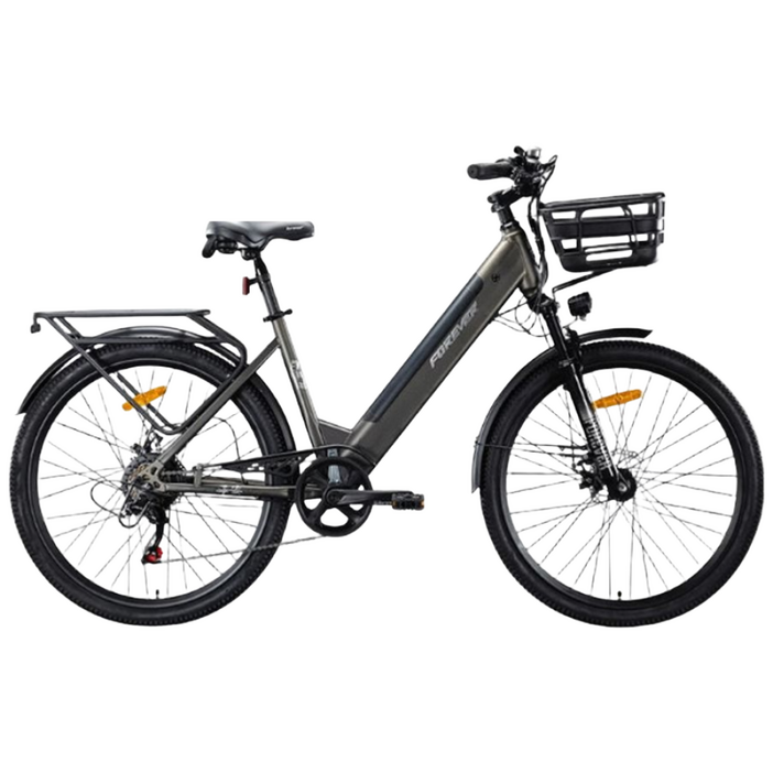 스파큐 배터리분리형 전기자전거 전동자전거 출퇴근 배달 MTB 가벼운 경량 가성비 자전거, 01.블랙, 경량스틸