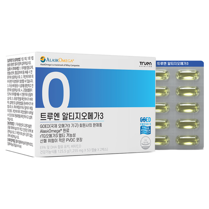 냉장배송 트루엔 알티지오메가3, 알래스카 파랑이, 100정, 1개 냉장배송 트루엔 알티지오메가3, 알래스카 파랑이, 100정, 1개