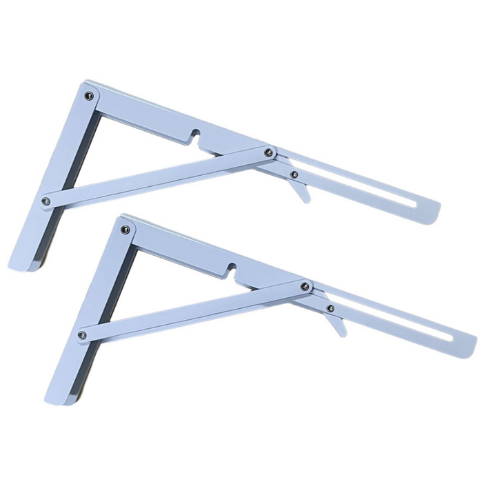 리폼플러스 접이식 벽고정 받침대 선반 브라켓 2P, 화이트