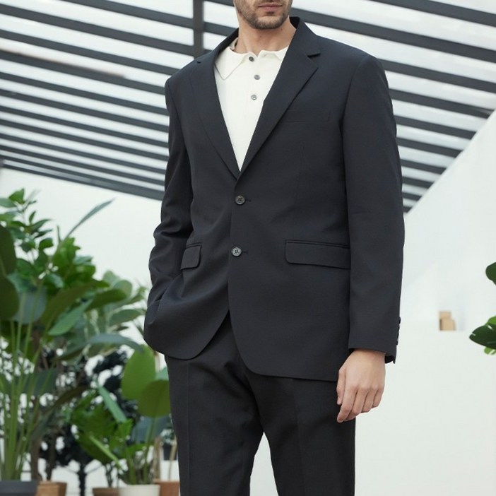 인터메조 25SS 워셔블 기능성 셋업 스트레치 수트 봄 여름 결혼식 면접 정장 하객룩 IMFSMSU403404