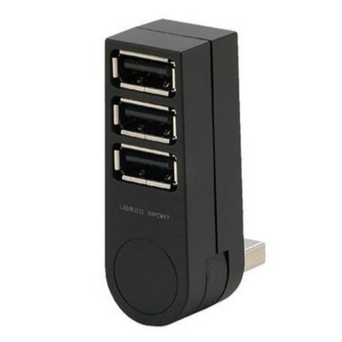 엘레컴 270도 회전 USB허브 U2HTZ300BBK