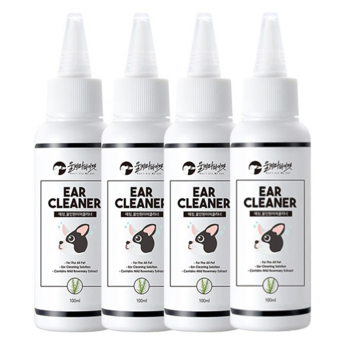 울지마마이펫 프리미엄 이어클리너 31, 100ml, 4개