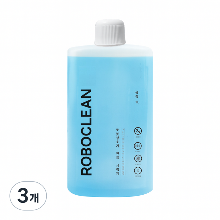 로보락 전용 세제 로봇청소기 세정제 클리너 1L 데이모스, 수량, 3개