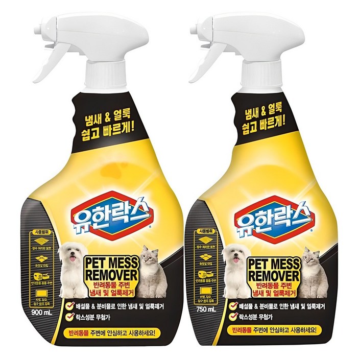 유한락스 펫 메스 리무버 탈취제 900ml 750ml 유한락스 펫 메스 리무버 탈취제 900ml 750ml