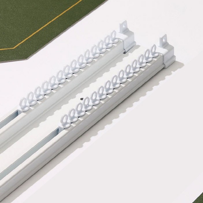 홈드레브 저소음 이중 커튼레일, 화이트