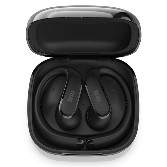 브리츠 오픈형 이어폰 귀걸이형 무선 노이즈 캔슬링 블루투스 이어폰, 블랙, BZ-XT5