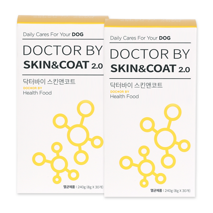 닥터바이 강아지 스킨앤코트 피부 모질 영양제 240g, 스킨앤코트, 2세트, 피부털개선