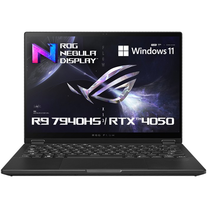 에이수스 2023 ROG 플로우 X13 라이젠9 라이젠 7000 시리즈 지포스 RTX 4050, Off Black, 1TB, 16GB, WIN11 Home, GV302XUMU005W 에이수스 2023 ROG 플로우 X13 라이젠9 라이젠 7000 시리즈 지포스 RTX 4050, Off Black, 1TB, 16GB, WIN11 Home, GV302XUMU005W