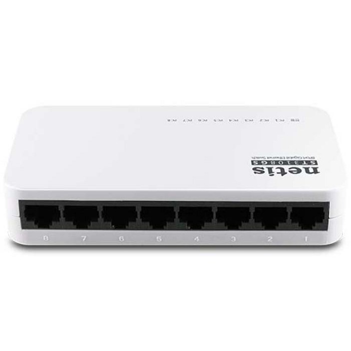 네티스 기가비트 8포트 스위칭허브, ST3108GS, 1개
