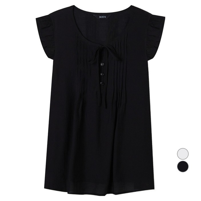 로엠 여성용 프릴 나시 블라우스