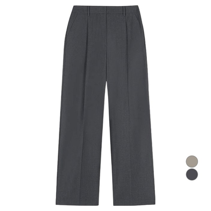 쉬즈미스 여성용 원턱 루즈핏 팬츠