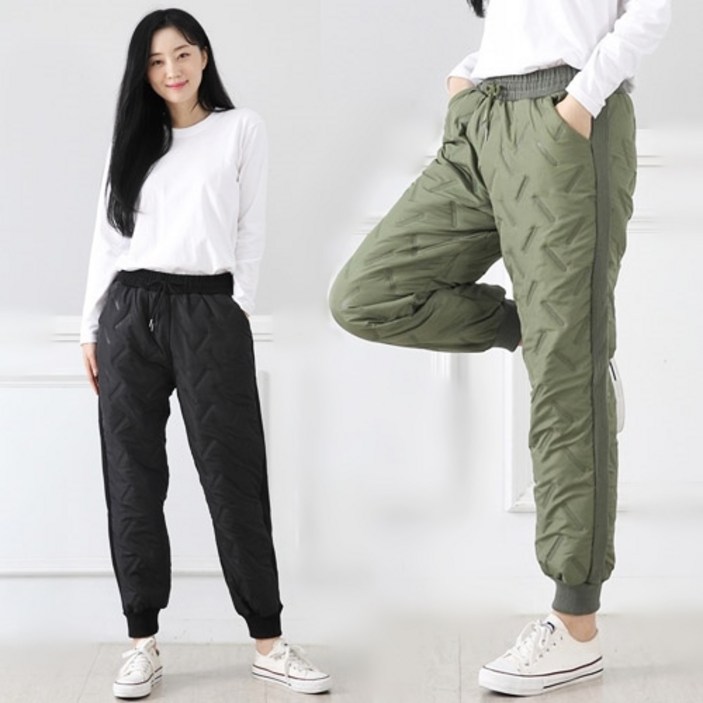 오지다 누빔 솜 패딩 바지 남녀공용 빅사이즈 오지다 누빔 솜 패딩 바지 남녀공용 빅사이즈
