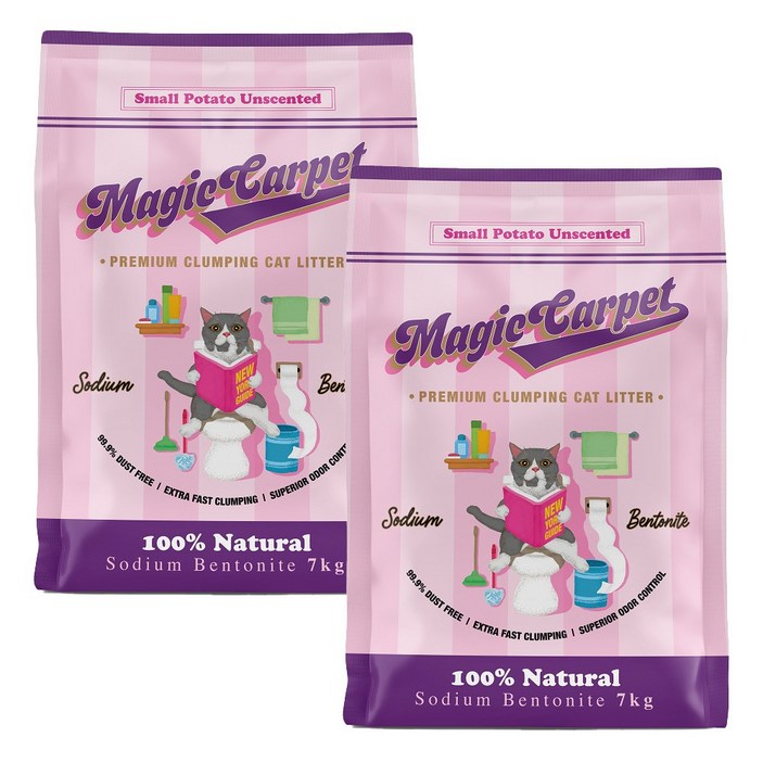 매직카펫 고양이모래 작은입자 무향
