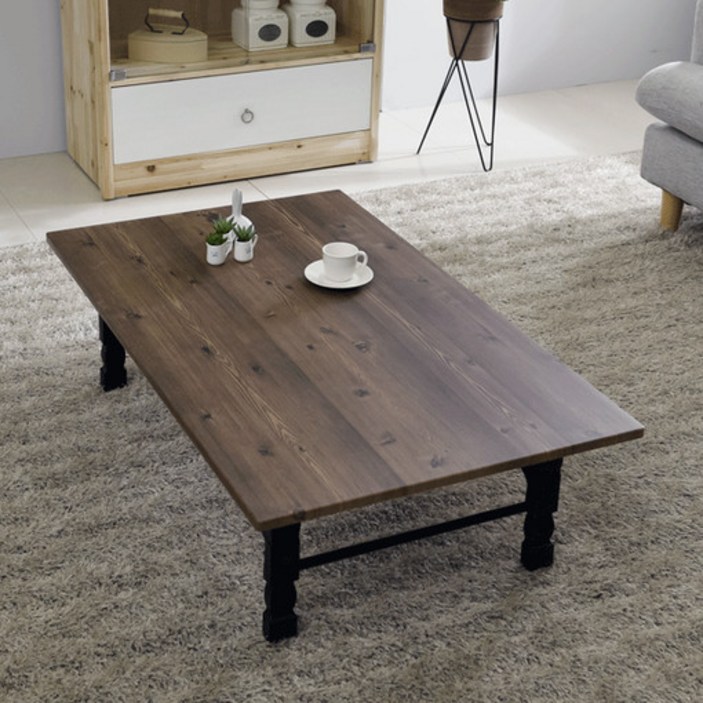 송목가구 800 1000 1200 접이식 밥상 좌식 테이블