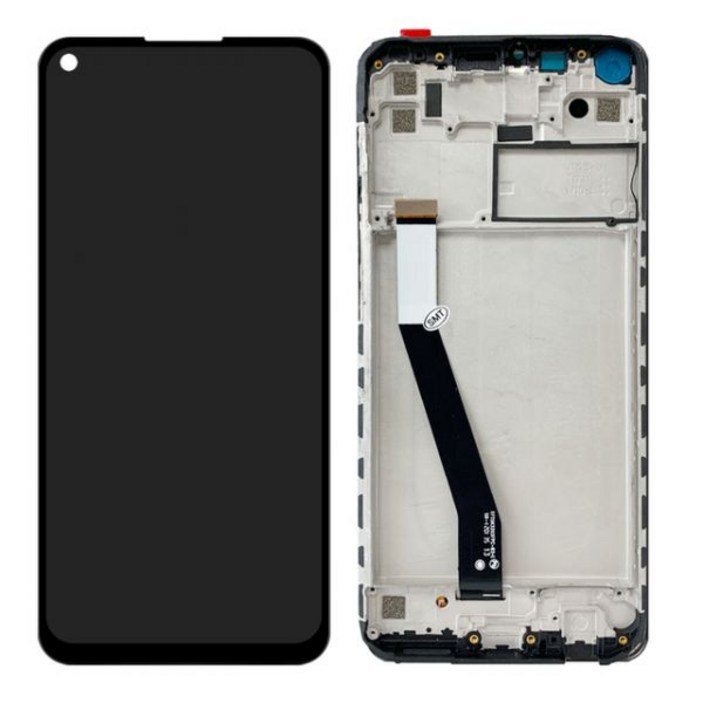 스마트폰 액정 교체 부품 샤오미 레드미 10X4G LCD 터치 스크린 디지타이저 노트 9 교체용 프레임 어셈블리 포함 6.53 인치 오리지널 디스플레이