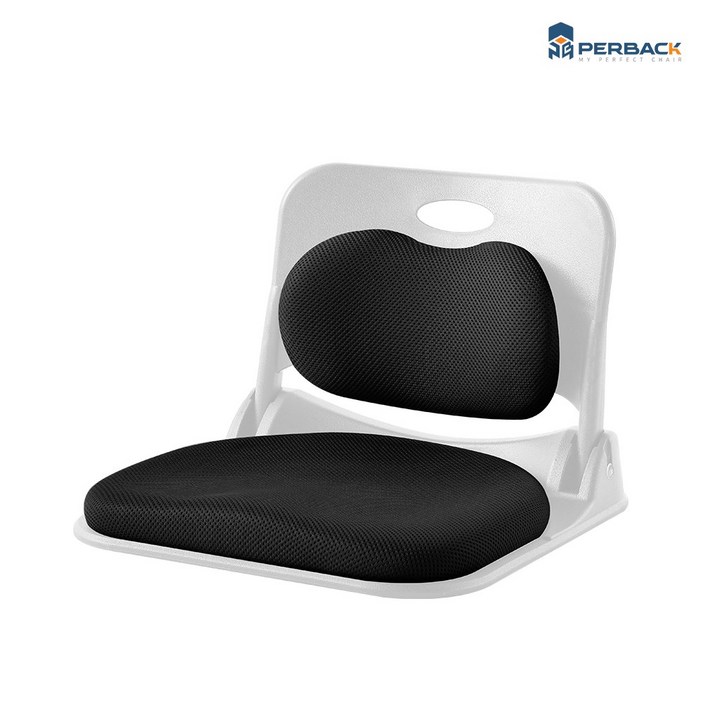 퍼백 요추 쿠션 접이식 등받이 좌식의자 바닥 컴퓨터 공부 자세 교정 밥상 방석 피크닉 캠핑의자