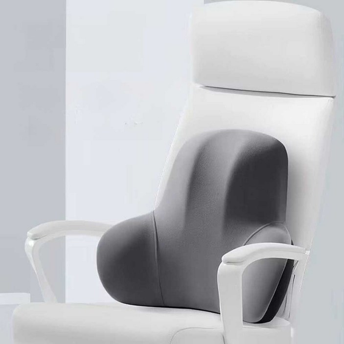 큐어백 사무실 등받이 패드 허리 의자 독서 쿠션 맘바블랙 요추 메모리폼