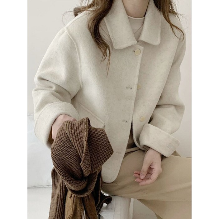 헤레이스 (울100%)포켓 울 핸드메이드 자켓_YMSH25FW210