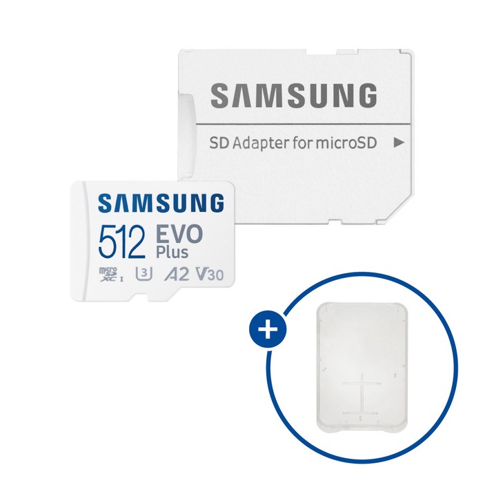 삼성전자 마이크로SD카드 EVO PLUS 512G MB-MC512SA/KR + SD카드 케이스, 512GB