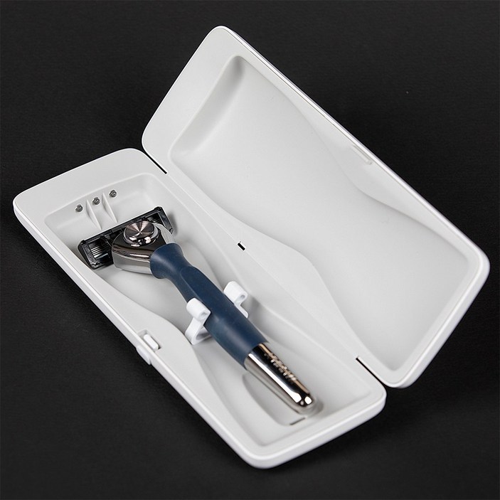 오투케어 휴대용 여행용 면도기살균기 면도기보관함